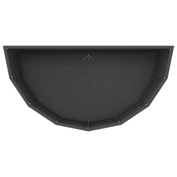 vidaXL Hrantík Čierna 90 x 45 x 50 cm Oceľ – Obrázok 8