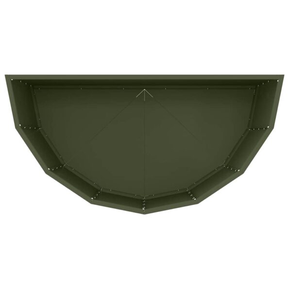 vidaXL Hrantík Olivová zelená 90 x 45 x 50 cm Oceľ – Obrázok 8