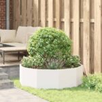 vidaXL Hrantík Biela 120 x 120 x 35 cm Oceľ – Obrázok 4