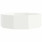 vidaXL Hrantík Biela 120 x 120 x 35 cm Oceľ – Obrázok 5