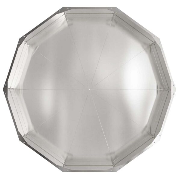 vidaXL Hrantík Strieborná 120 x 120 x 35 cm Nerezová oceľ – Obrázok 6