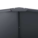 vidaXL Hrantík Antracit 90 x 90 x 35 cm Oceľ – Obrázok 7