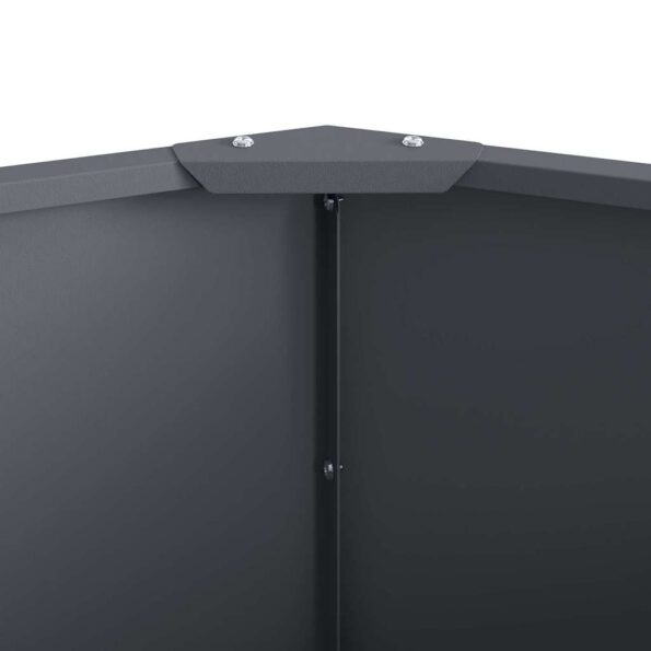 vidaXL Hrantík Antracit 90 x 90 x 35 cm Oceľ – Obrázok 7