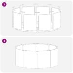 vidaXL Hrantík Antracit 90 x 90 x 35 cm Oceľ – Obrázok 8