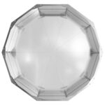 vidaXL Hrantík Strieborná 90 x 90 x 35 cm Pozinkovaná oceľ – Obrázok 6