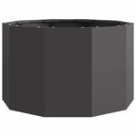 vidaXL Hrantík Čierna 60 x 60 x 35 cm Oceľ – Obrázok 5