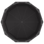 vidaXL Hrantík Čierna 60 x 60 x 35 cm Oceľ – Obrázok 6