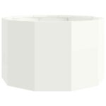 vidaXL Hrantík Biela 60 x 60 x 35 cm Oceľ – Obrázok 5