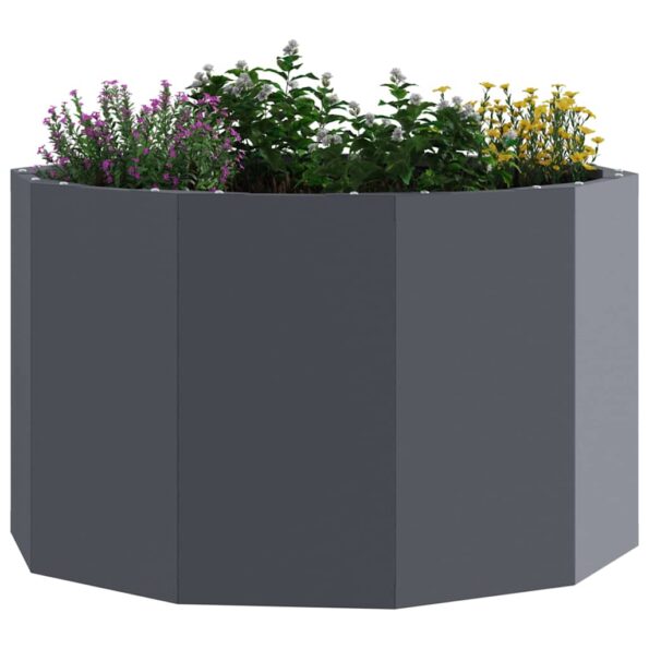 vidaXL Hrantík Antracit 60 x 60 x 35 cm Oceľ – Obrázok 3