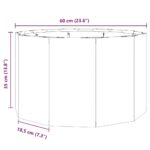 vidaXL Hrantík Strieborná 60 x 60 x 35 cm Nerezová oceľ – Obrázok 10