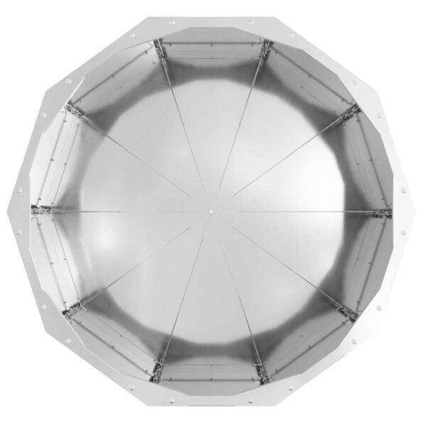 vidaXL Hrantík Strieborná 60 x 60 x 35 cm Pozinkovaná oceľ – Obrázok 6