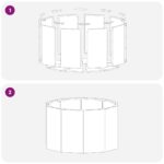 vidaXL Hrantík Strieborná 60 x 60 x 35 cm Pozinkovaná oceľ – Obrázok 8