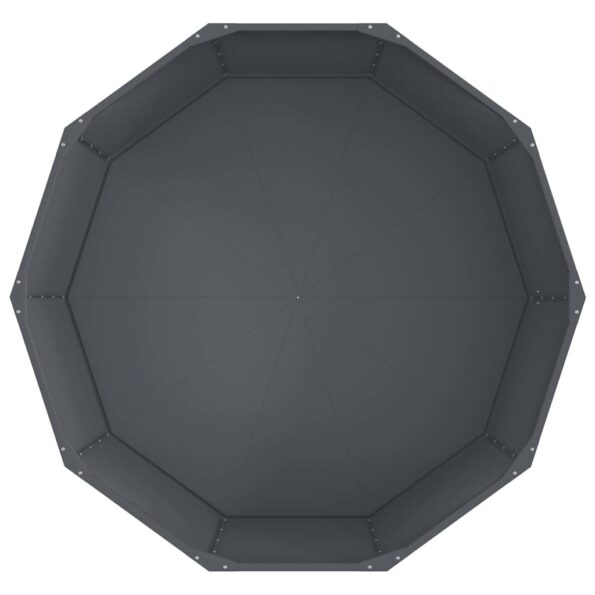 vidaXL Hrantík Antracit 120 x 120 x 50 cm Oceľ – Obrázok 6