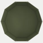 vidaXL Hrantík Olivová zelená 120 x 120 x 50 cm Oceľ – Obrázok 6