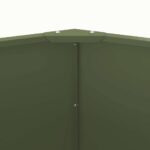 vidaXL Hrantík Olivová zelená 120 x 120 x 50 cm Oceľ – Obrázok 7