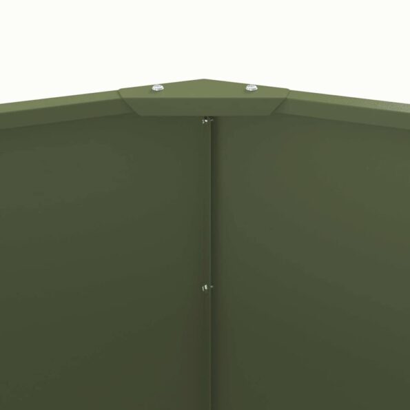 vidaXL Hrantík Olivová zelená 120 x 120 x 50 cm Oceľ – Obrázok 7