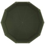 vidaXL Hrantík Olivová zelená 90 x 90 x 50 cm Oceľ – Obrázok 6