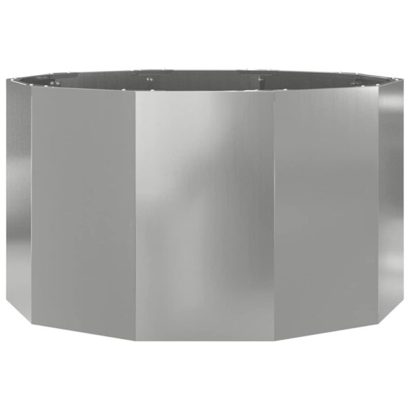 vidaXL Hrantík Strieborná 90 x 90 x 50 cm Pozinkovaná oceľ – Obrázok 5