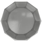vidaXL Hrantík Strieborná 90 x 90 x 50 cm Pozinkovaná oceľ – Obrázok 6