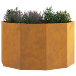 vidaXL Hrantík Hrdzavý 90 x 90 x 50 cm – Obrázok 3
