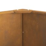 vidaXL Hrantík Hrdzavý 90 x 90 x 50 cm – Obrázok 6