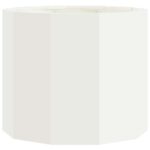 vidaXL Hrantík Biela 60 x 60 x 50 cm Oceľ – Obrázok 5