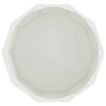 vidaXL Hrantík Biela 60 x 60 x 50 cm Oceľ – Obrázok 6