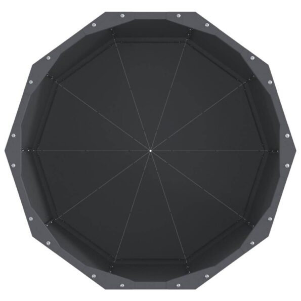 vidaXL Hrantík Antracit 60 x 60 x 50 cm Oceľ – Obrázok 6