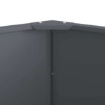 vidaXL Hrantík Antracit 60 x 60 x 50 cm Oceľ – Obrázok 7