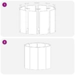 vidaXL Hrantík Antracit 60 x 60 x 50 cm Oceľ – Obrázok 8