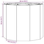 vidaXL Hrantík Strieborná 60 x 60 x 50 cm Nerezová oceľ – Obrázok 10