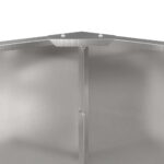 vidaXL Hrantík Strieborná 60 x 60 x 50 cm Nerezová oceľ – Obrázok 7
