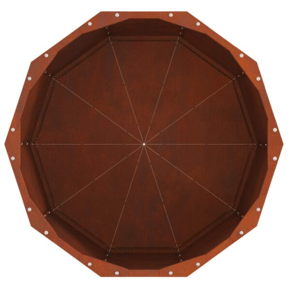 vidaXL Hrantík Hrdzavý 60 x 60 x 50 cm – Obrázok 8