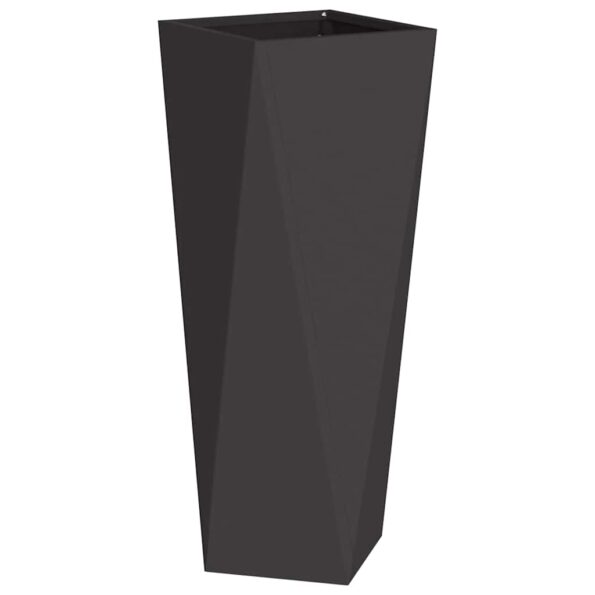 vidaXL Hrantík 2 pcs Čierna 30 x 30 x 75 cm Oceľ – Obrázok 5