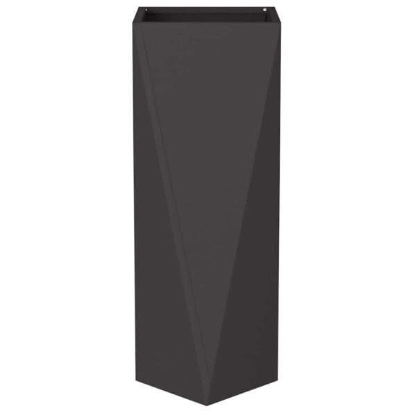 vidaXL Hrantík 2 pcs Čierna 30 x 30 x 75 cm Oceľ – Obrázok 6