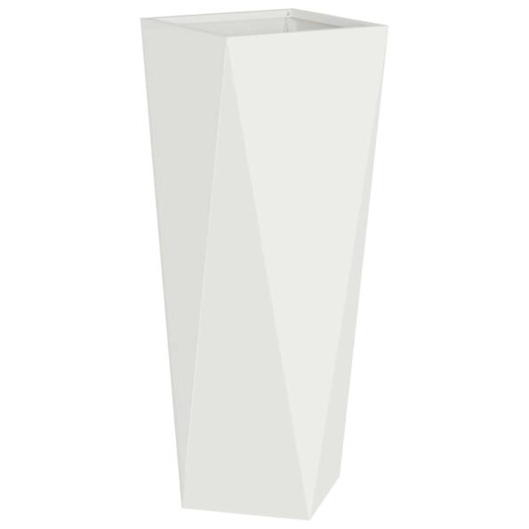 vidaXL Hrantík Biela 30 x 30 x 75 cm Oceľ – Obrázok 2