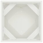 vidaXL Hrantík Biela 30 x 30 x 75 cm Oceľ – Obrázok 6