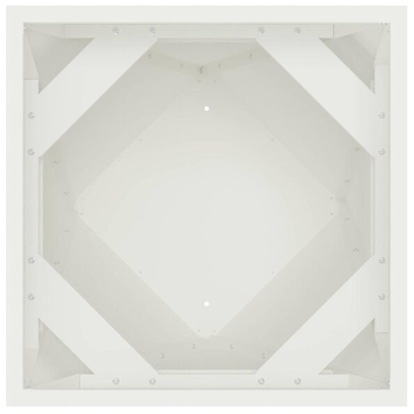 vidaXL Hrantík Biela 30 x 30 x 75 cm Oceľ – Obrázok 6