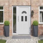 vidaXL Hrantík 2 pcs Antracit 30 x 30 x 75 cm Oceľ