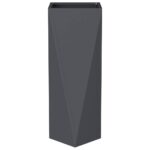 vidaXL Hrantík 2 pcs Antracit 30 x 30 x 75 cm Oceľ – Obrázok 6