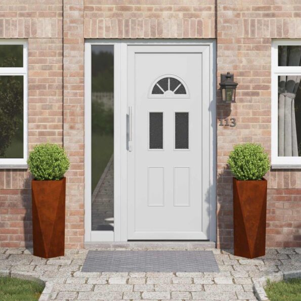 vidaXL Hrantík 2 pcs Hrdzavý 30 x 30 x 75 cm – Obrázok 3