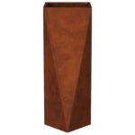 vidaXL Hrantík 2 pcs Hrdzavý 30 x 30 x 75 cm – Obrázok 9