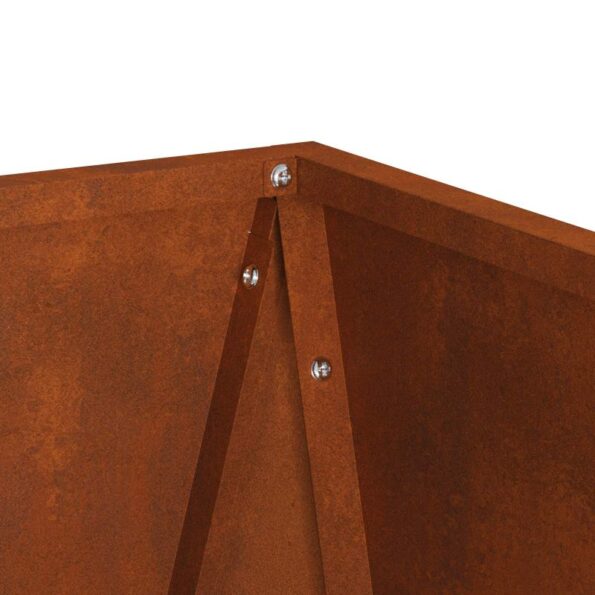 vidaXL Hrantík 2 pcs Hrdzavý 30 x 30 x 75 cm – Obrázok 11