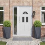 vidaXL Hrantík 2 pcs Antracit 40 x 40 x 75 cm Oceľ