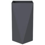 vidaXL Hrantík 2 pcs Antracit 40 x 40 x 75 cm Oceľ – Obrázok 6