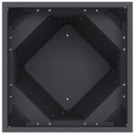 vidaXL Hrantík 2 pcs Antracit 40 x 40 x 75 cm Oceľ – Obrázok 7