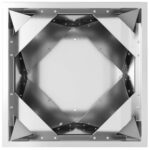 vidaXL Hrantík 2 pcs Strieborná 40 x 40 x 75 cm Pozinkovaná oceľ – Obrázok 7