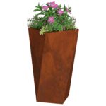 vidaXL Hrantík 2 pcs Hrdzavý 40 x 40 x 75 cm – Obrázok 5