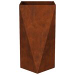 vidaXL Hrantík 2 pcs Hrdzavý 40 x 40 x 75 cm – Obrázok 9