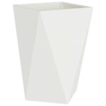 vidaXL Hrantík 2 pcs Biela 50 x 50 x 75 cm Oceľ – Obrázok 5
